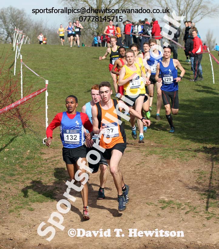 Mens under-20s Inter Counties Cross Country,  Cofton Park, Birmingham. Photo: David T. Hewitson/Sports for All Pics